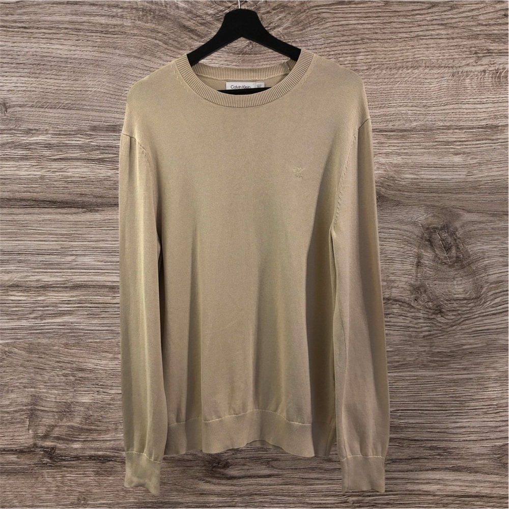 Calvin Klein Compact Cotton Crewneck Sweater